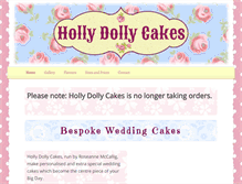 Tablet Screenshot of hollydollycakes.com